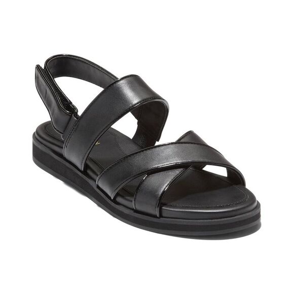 Cole Haan Mirabelle Leather Sandal, Black - Picture 1 of 4